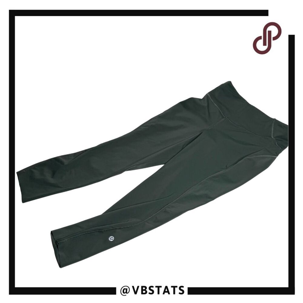 Lululemon Women's Wunder Train HR‎ Tight Everlux Leggings Army Green Size 6